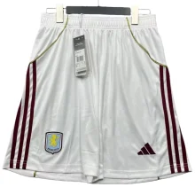 2025-26 Mens Aston Villa home white  Shorts Pants