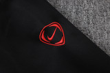 2025-26 Mens PSG black Hoodie Jacket Tracksuit  F628#
