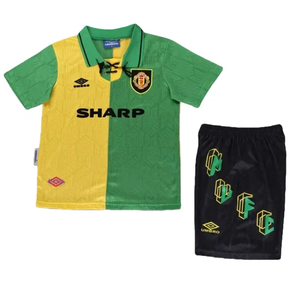 1992-1994  Manchester United Away Kids Retro Soccer Jersey