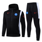 2025-26 Mens PSG black Hoodie Jacket Tracksuit  F628#