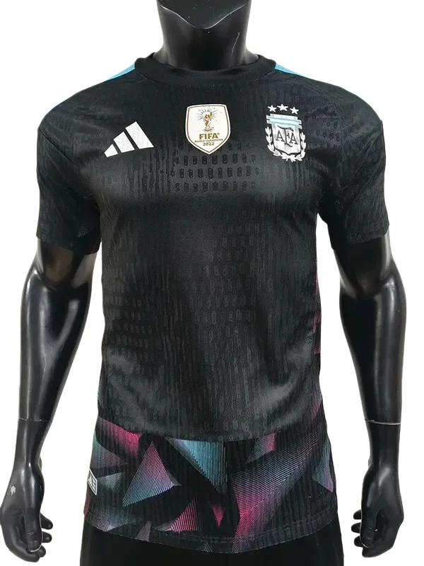 2026-27 Mens Argentina  Black Goalkeeper FIFA World Champions 2022 Patch Player version soccer  Jersey