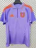 2026-27 Mens Universidad De Chile Purple Polo Soccer Jersey