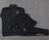 2025-26 PSG Jordan Black Jacket Tracksuit  #A25118