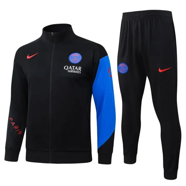 2025-26 PSG Black Jacket Tracksuit  #A25117