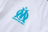 2025-26 Mens Marseille  White Half Pull Tracksuit  #B25146