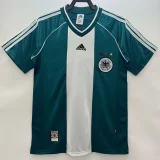 1998 Mens Germany Away Retro Soccer Jersey