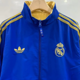 2025-26 Real Madrid Blue Yellow Double Sided Windbreaker