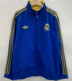 2025-26 Real Madrid Blue Yellow Double Sided Windbreaker