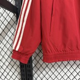 2025-26 Mens Sevilla white  Red Double Sided Windbreaker