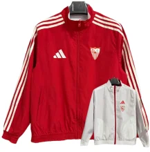 2025-26 Mens Sevilla white  Red Double Sided Windbreaker