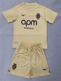 2025-26 Kids AS Monaco  third away soccer Jersey