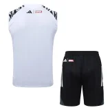 2025-26  Real Madrid White  vest Training Short Suit  #D25276