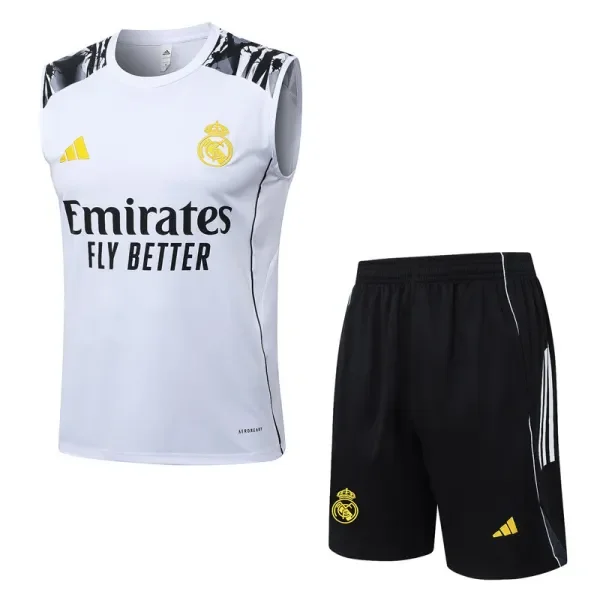 2025-26  Real Madrid White  vest Training Short Suit  #D25276