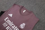 2025-26  Real Madrid Purple vest Training Short Suit   #D25277