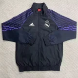 2025-26 Mens  Real Madrid Black Windbreaker