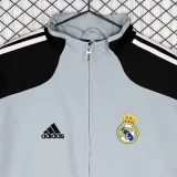 2004-2005  Real Madrid Gray Black Retro Windbreaker