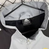 2004-2005  Real Madrid Gray Black Retro Windbreaker
