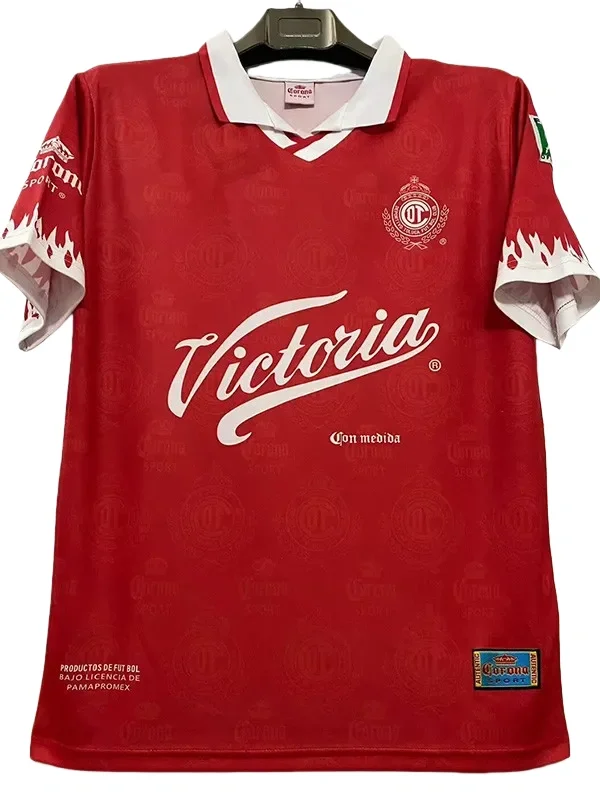 1997-1998 Toluca Home Retro Soccer Jersey