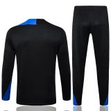 2025-26 Kids PSG Black  Half Pull Tracksuit  #E25193