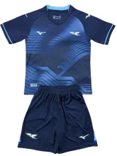 2025-26 Kids  Lazio Third away blue soccer jersey