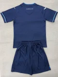 2025-26 Kids  Lazio Third away blue soccer jersey