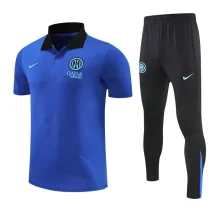 2025-26 Mens Inter Milan Fancy blue Polo Tracksuit