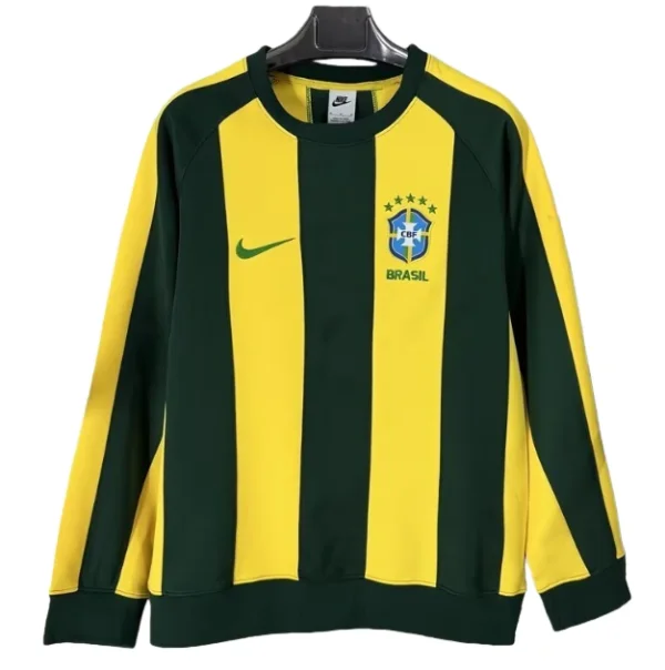 2025-26 Mens Brazil yellow-green Hoodie (无帽卫衣)