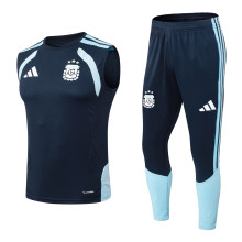 2025-26 Mens Argentina royal blue vest Long Pants Tracksuit D2603