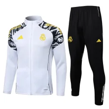2025-26 Mens Real Madrid  White Jacket Tracksuit  #A25120