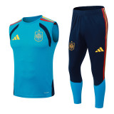 2026-27 Spain lake blue vest Long Pants Tracksuit D2603#