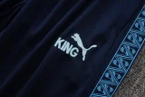 2025-26 Kids Manchester City  Light blue Half Pull Tracksuit  #B25148