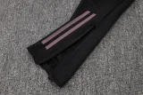 2025-26  Real Madrid Gray Purple Half Pull Tracksuit #B25151