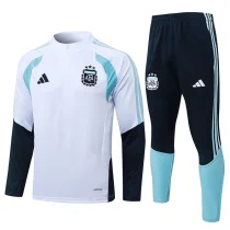 2026-27 Argentina White Half Pull Tracksuit # B26001