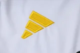 2025-26  Real Madrid White Half Pull Tracksuit  #B25152