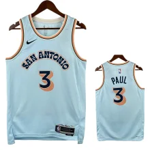 2024-25 Sa Spurs PAUL #3 City Edition Top Quality Hot Pressing NBA Jersey
