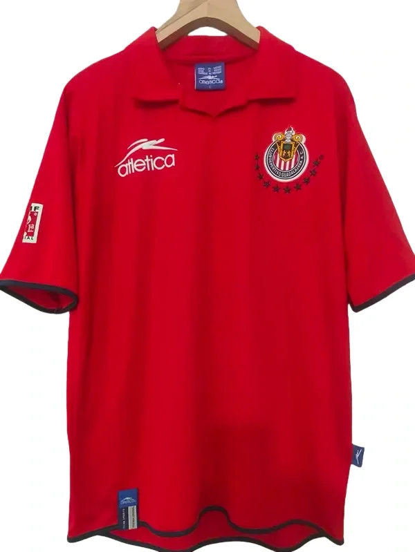 2003-2004 Mens Chivas Third Away Red Soccer Jersey