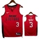 24/25 HEAT WADE # 3 Red Top Quality Hot Pressing Retro NBA Jersey