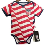 26-27 USA Red White Baby Infant Crawl Suit