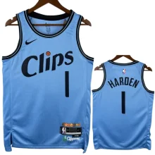 24-25 Clippers HARDEN #1 Blue City Edition Top Quality Hot Pressing NBA Jersey