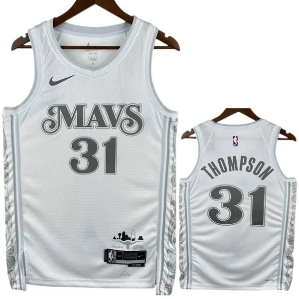 24-25 Dallas Mavericks THOMPSON #31 White City Edition Top Quality Hot Pressing NBA Jersey