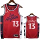24-25 Clippers GEORGE #13 Red Top Quality Hot Pressing NBA Jersey (Trapeze Edition) 飞人版