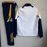 2026-27 Mens Real Madrid White Windbreaker Tracksuit