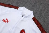 2025-26 Kids AC Milan White  Half Pull Tracksuit #E25222