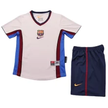 1998-1999  Barcelona Away Kids Retro Soccer Jersey