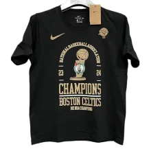 T278 Celtics Champions Black High Quality Casual T-Shirt