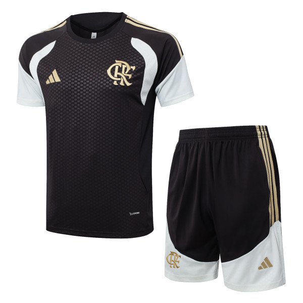 2025-26 Mens Flamengo dark brown Training Short Suit  J26010#