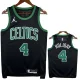22-23 Celtics HOLIDAY #4 Black Top Quality Hot Pressing NBA Jersey (Trapeze Edition) 飞人版