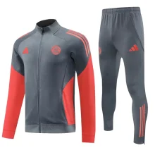 2025-26  Mens Bayern Munich Gray Jacket Tracksuit