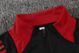 2025-26 Kids Internacional Black  Half Pull Tracksuit