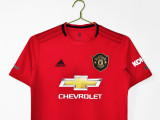 2019-20 Mens Manchester United  Retro Home red soccer Jersey